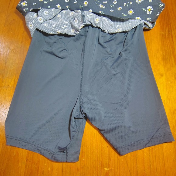 Duluth Trading Co Womens Daisy Print Skirt Shorts‎ Size Medium Elastic Waist - Picture 7 of 12